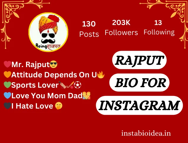 rajput bio for instagram