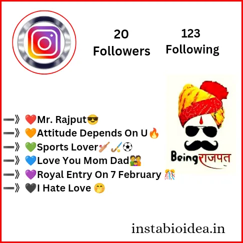  Rajput Bio for Instagram