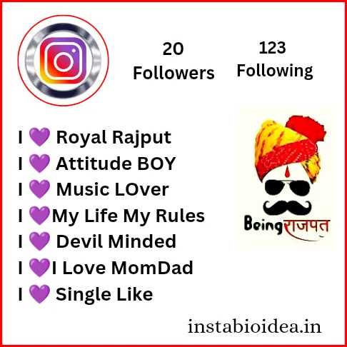  Rajput Bio for Instagram