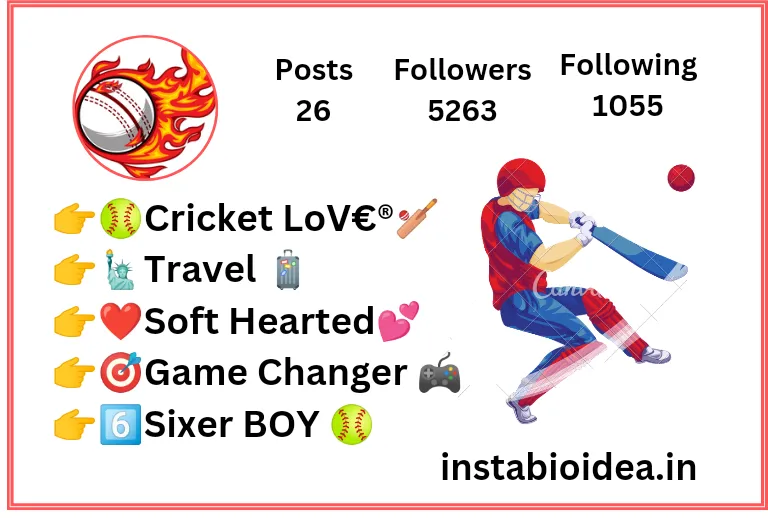 Cricket Bio For Instagram 