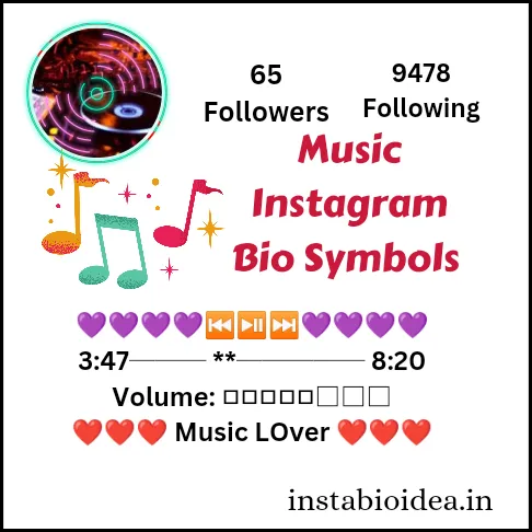 Instagram Bio for Music Lover
