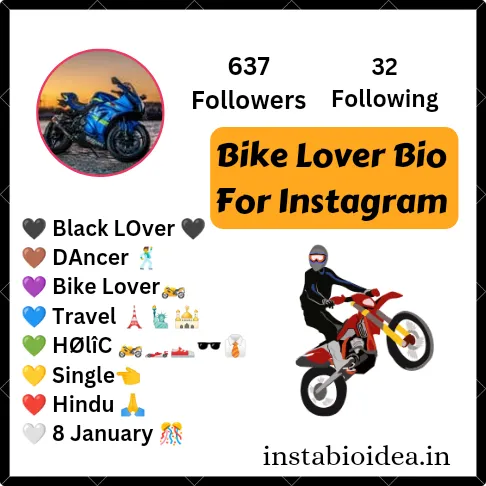 Bike Lover Bio For Instagram