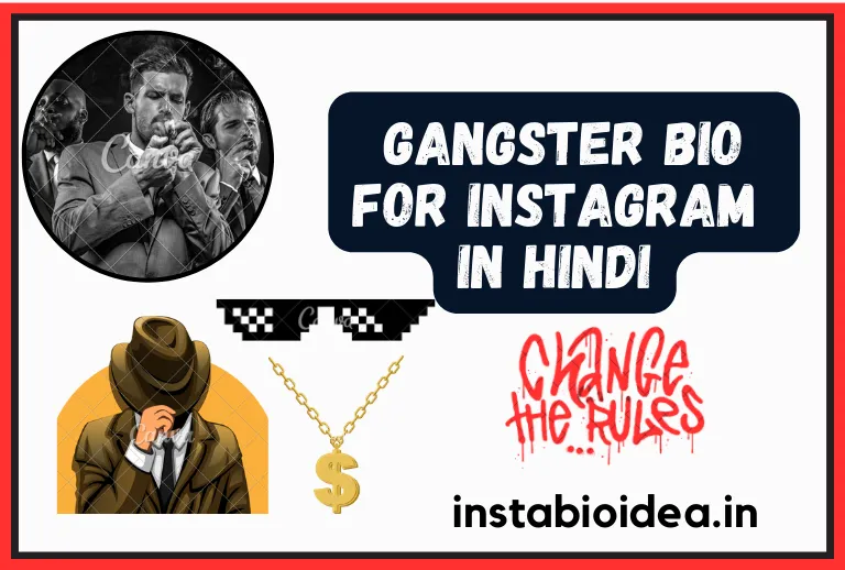 Gangster Bio for Instagram in Hindi