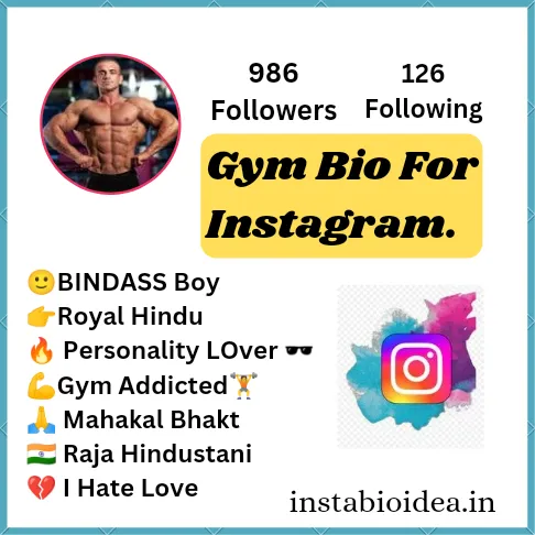 gym bio for instagram