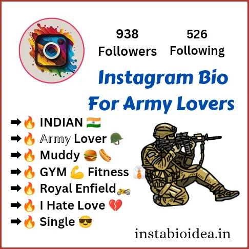 Instagram Bio For Army Lovers