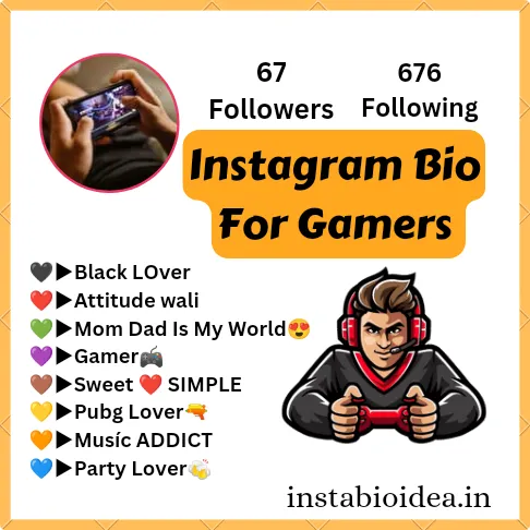 instagram bio for gamers