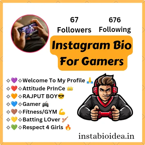 instagram bio for gamers