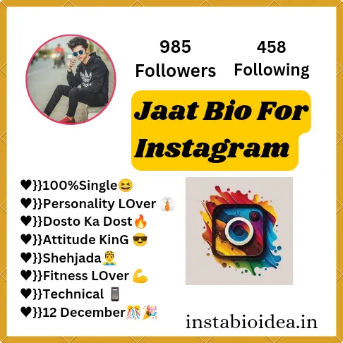 Jaat Bio For Instagram 