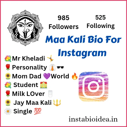 Maa Kali Bio For Instagram