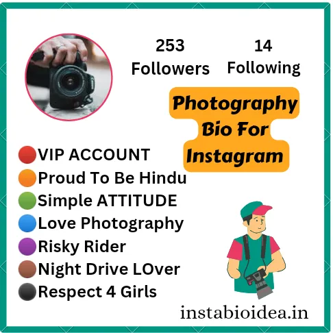 Photography Bio For Instagram 