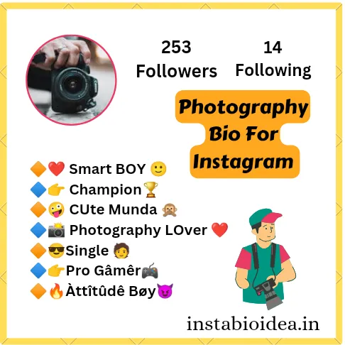 Photography Bio For Instagram 