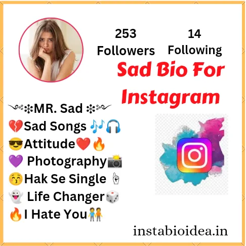 Sad bio for instagram