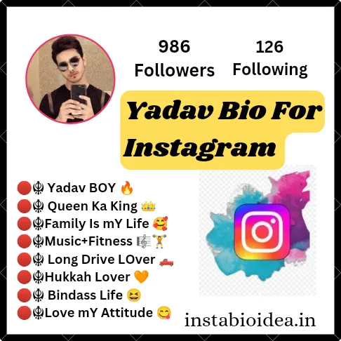 Yadav Bio For Instagram