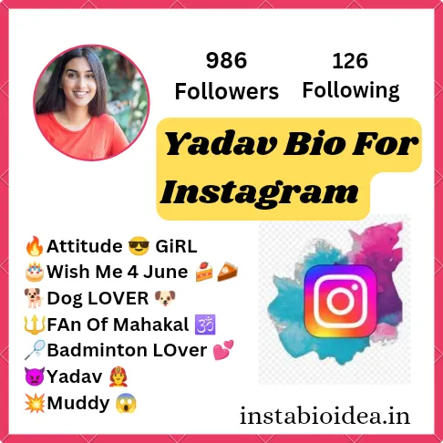 Yadav Bio For Instagram